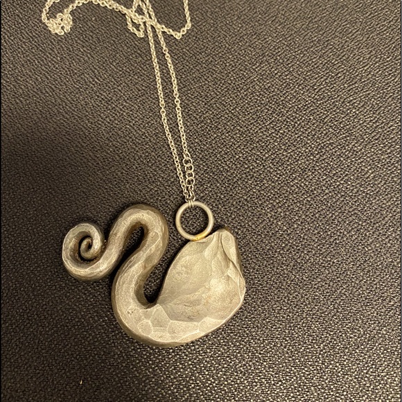 Artisan wrought iron necklace - Picture 2 of 4